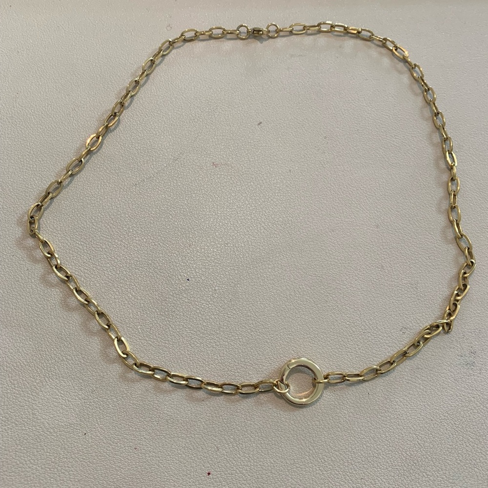Noonday Collection Gold Charm Holder Chain Necklace